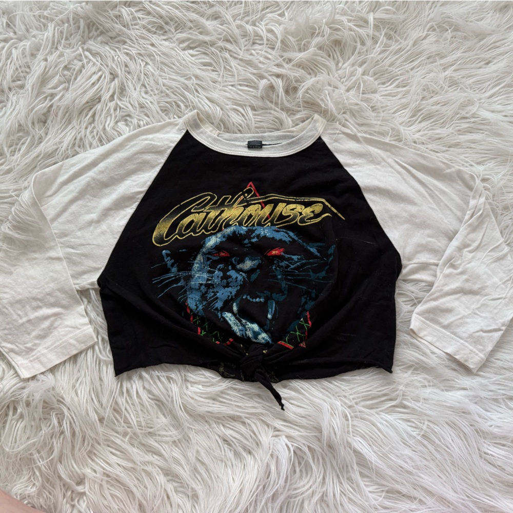 CATHOUSE LIVE hair metal festival 2015 custom crop top tee